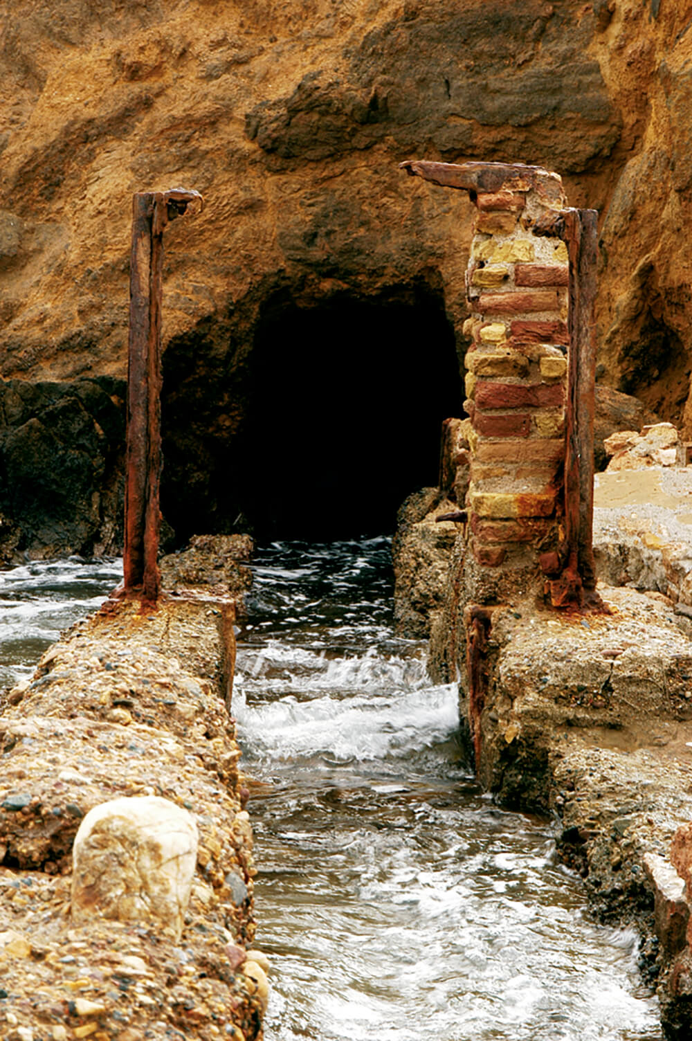 Water inlet of Las Salinas